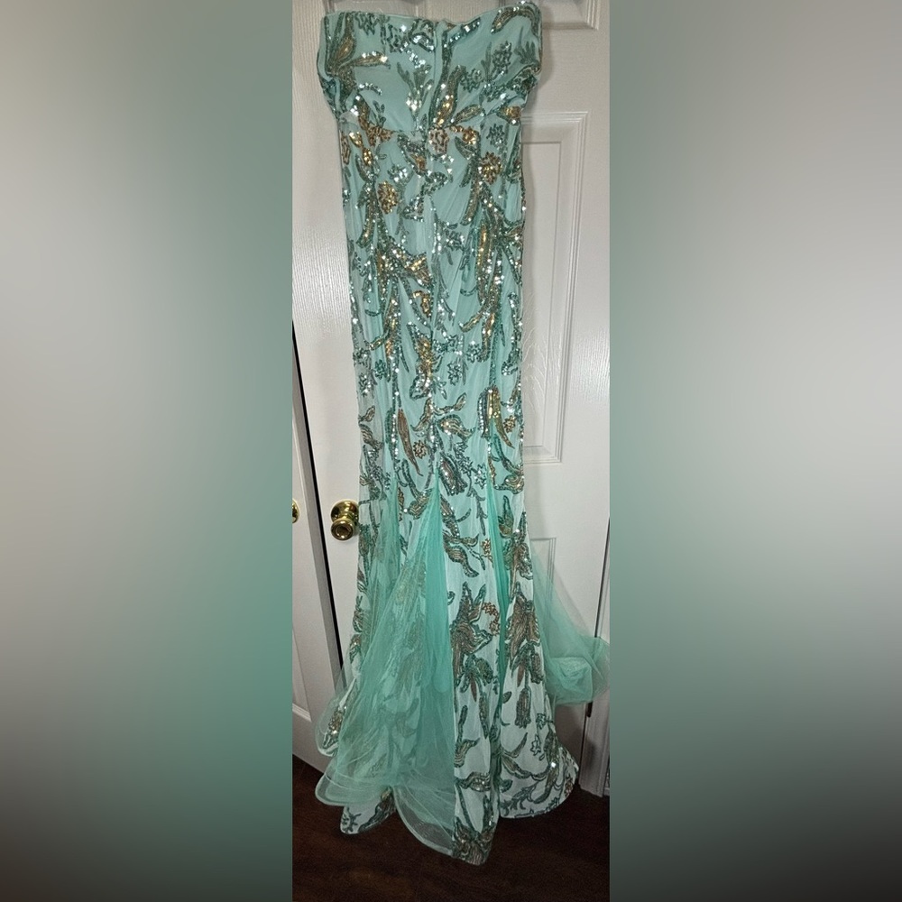 NEW NWOT FAERIESTY SZ S MINT GREEN Sleeveless Mermaid Dress #FSWD1101 - Picture 4 of 9